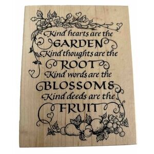 PSX K 1752 Rubber Stamp Garden Saying NEW UNUSED SHIPS FREE